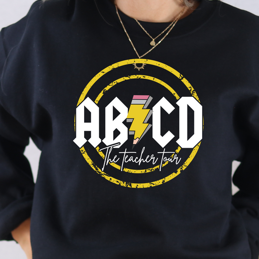 ABCD The Teacher Tour Full Color DTF Transfer