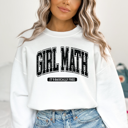 Girl Math (Its Basically Free) Full Color DTF Transfer