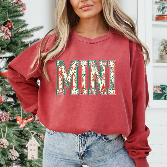 Mini (Christmas Pattern Fill) Full Color DTF Transfer