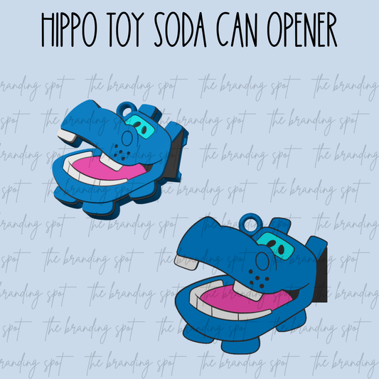 Hippo Toy Soda Can Tab Opener Keychain