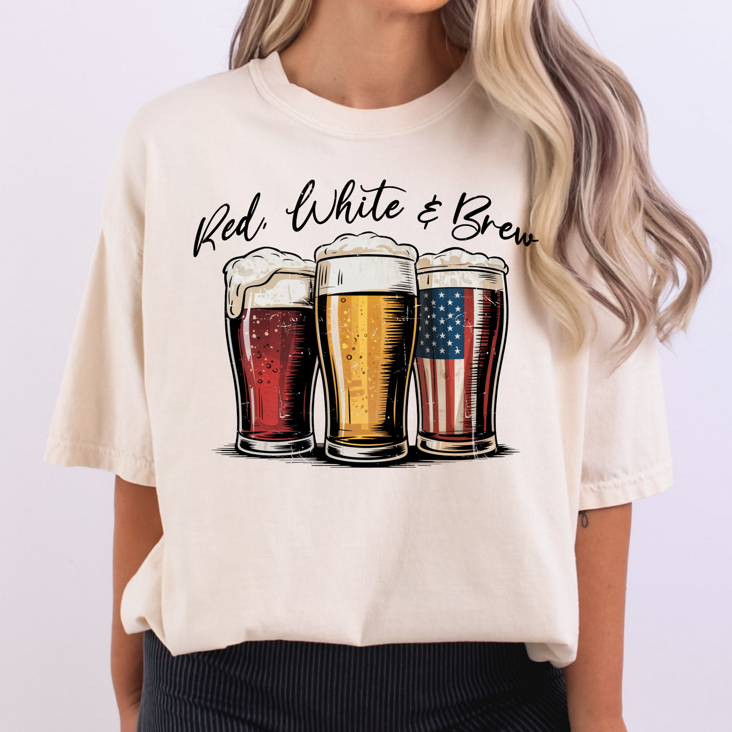 Red White & Brew Full Color DTF Transfer