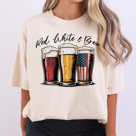 Red White & Brew Full Color DTF Transfer