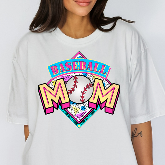 Baseball Mom (Retro) Full Color DTF Transfer