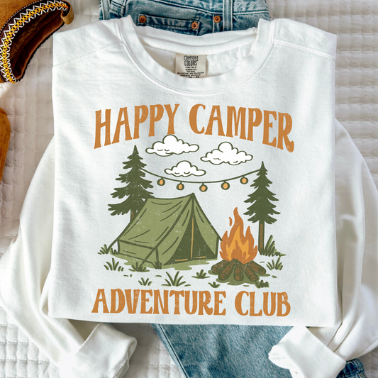 Happy Camper Adventure Club Full Color DTF Transfer