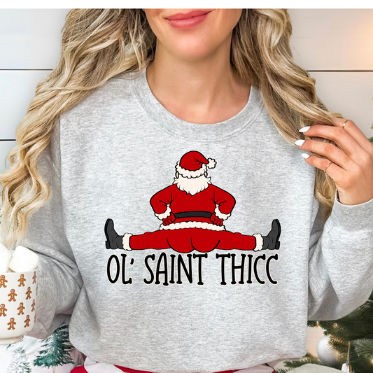 Ol' Saint Thicc Full Color DTF Transfer