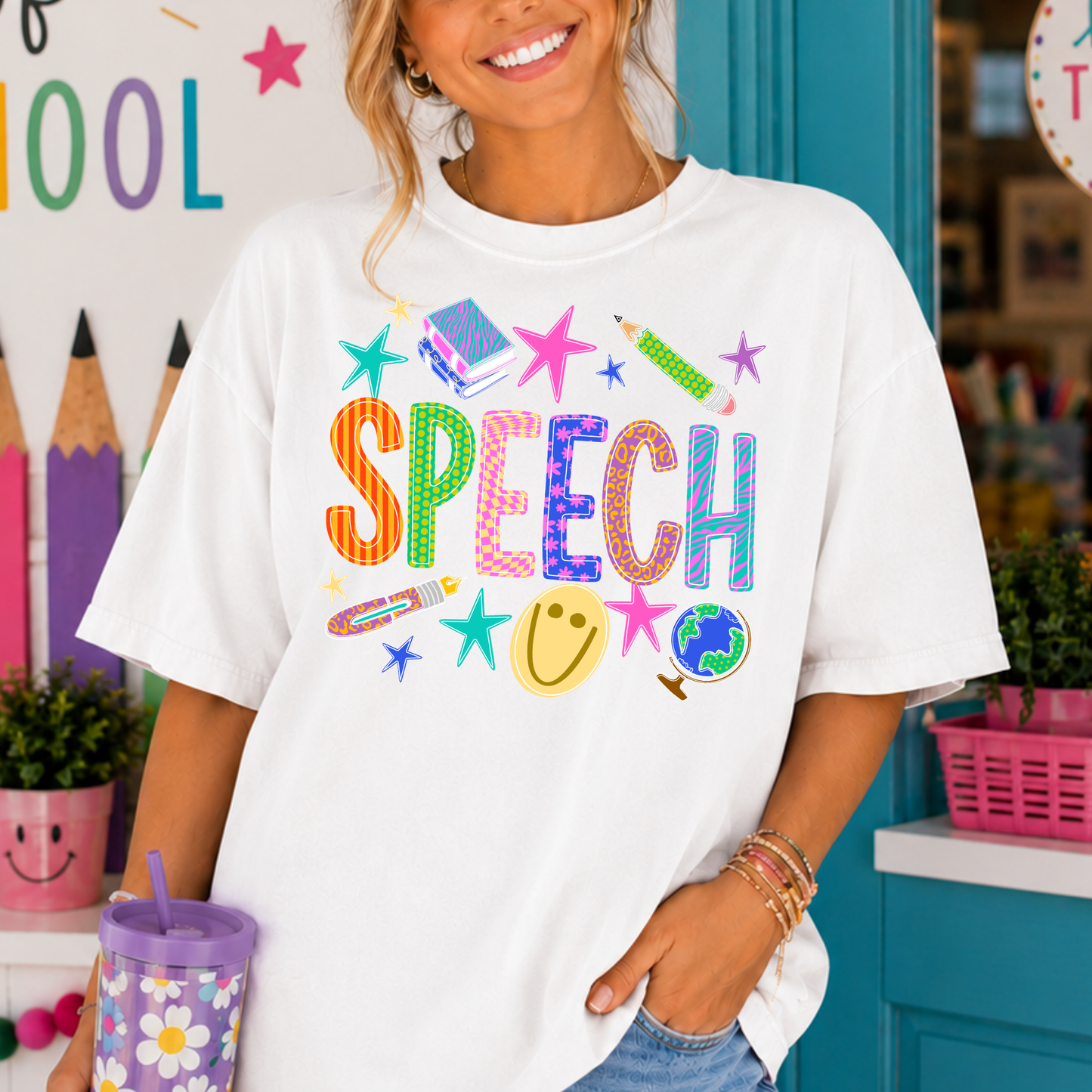Speech (Doodle Icons) Full Color DTF Transfer