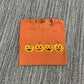 Pumpkin Faces Embroidered Sweatshirt/T-Shirt