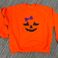 Pumpkin Face (Boy/Girl) Appliqué Embroidered Sweatshirt/T-Shirt