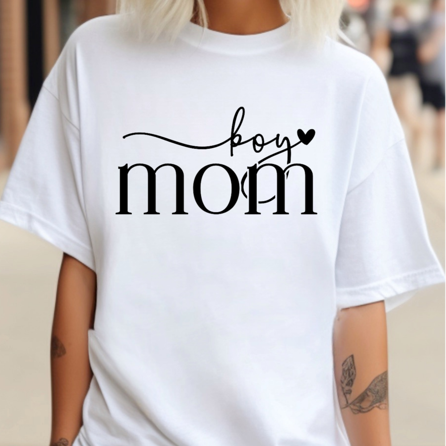 Boy Mom  Full Color DTF Transfer