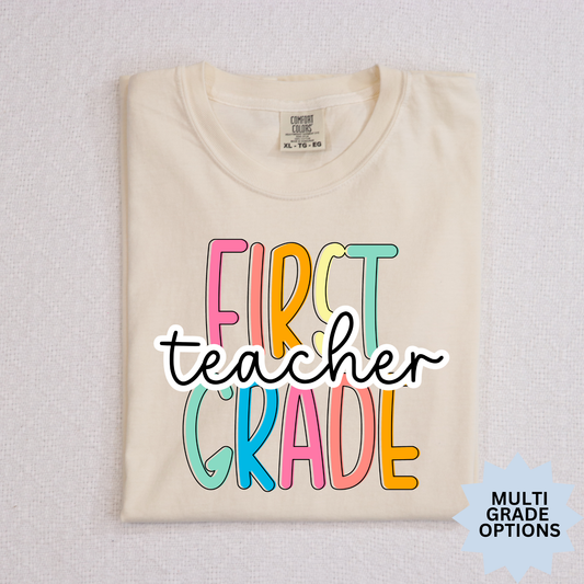 Teacher Grade (MULTI GRADE OPTIONS) Full Color DTF Transfer