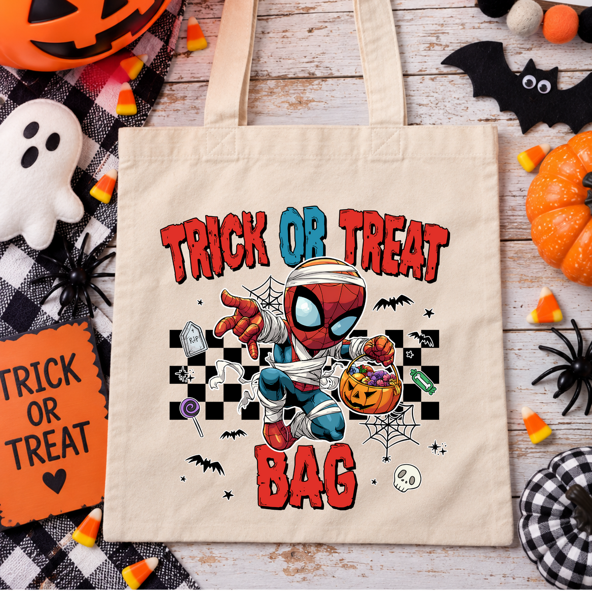 Spiderman Trick or Treat Bag