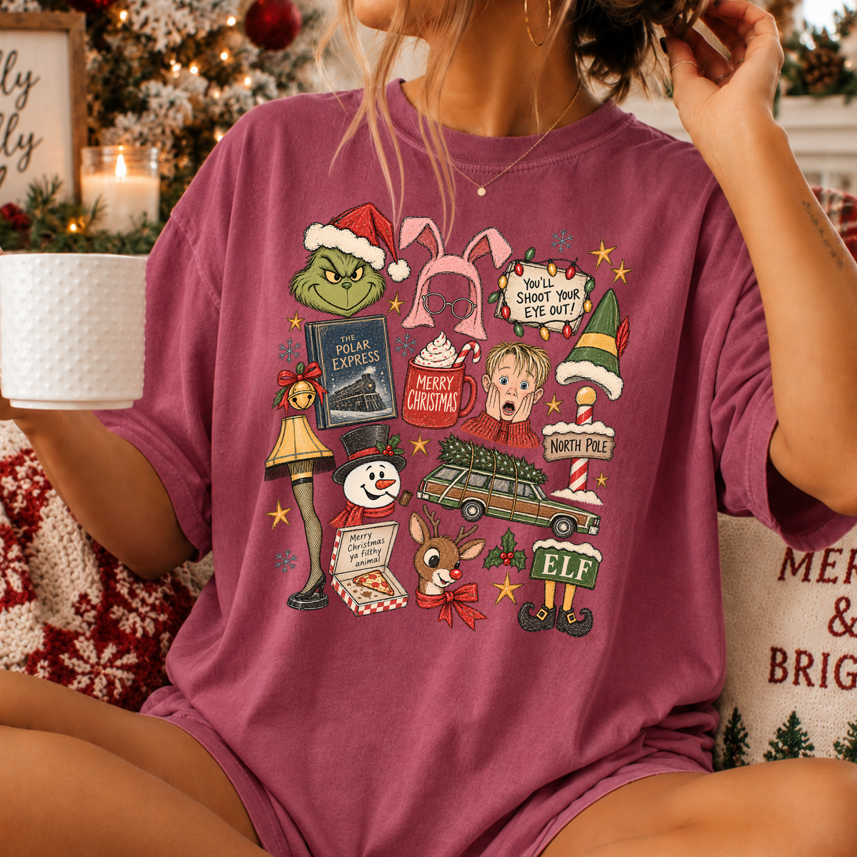 Christmas Movie Icons Full Color DTF Transfer