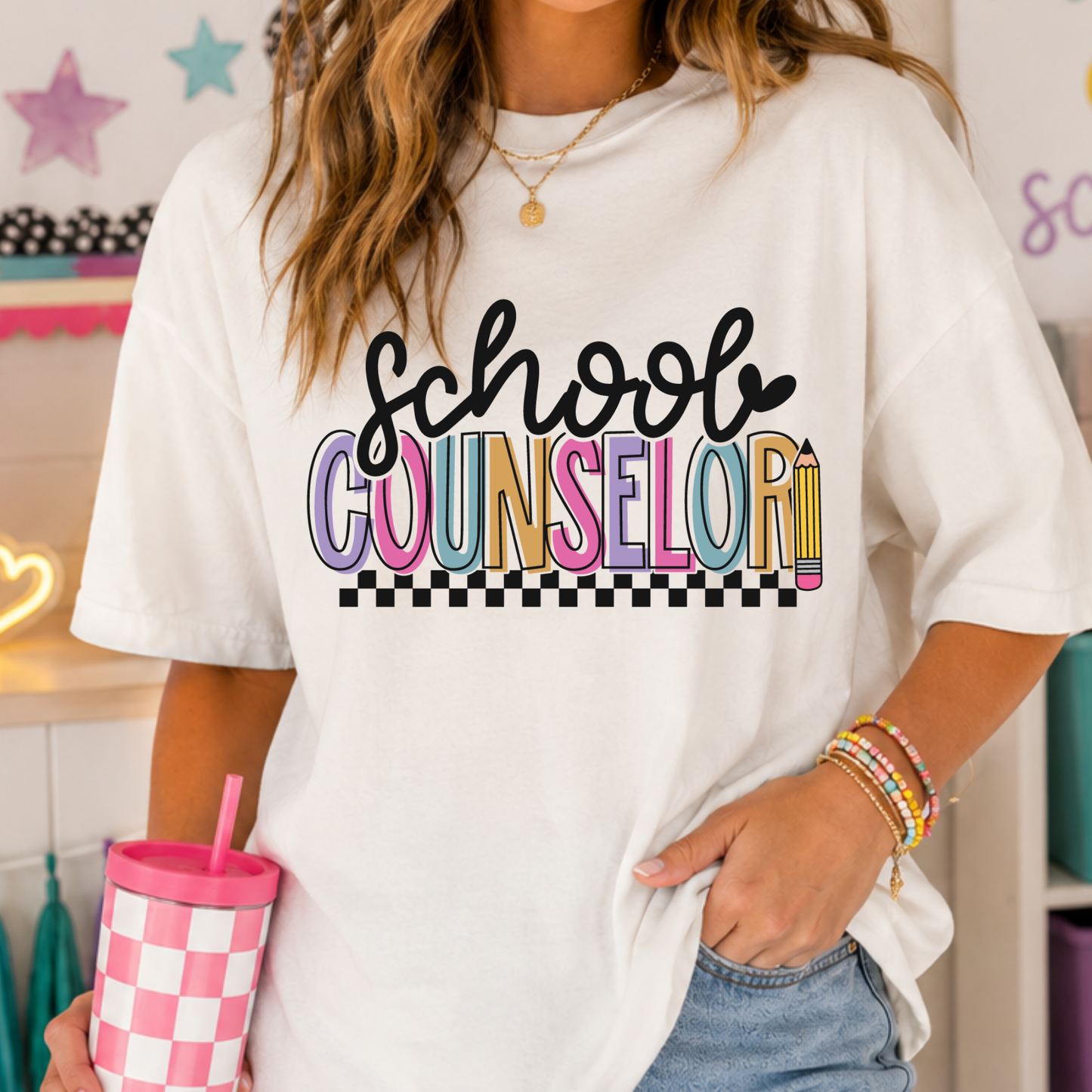 School Counselor Full Color DTF Transfer