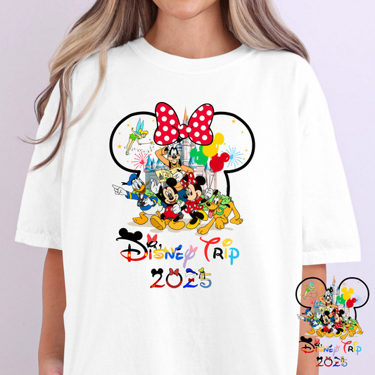 Disney Trip 2025 (BOW/ NO BOW) Full Color DTF Transfer