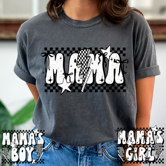 Mama Checkered (Mamas Boy/Girl Option) Full Color DTF Transfer