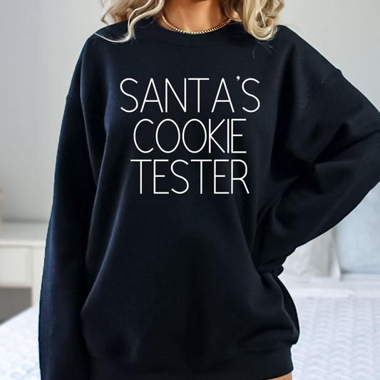 Santas Cookie Tester Full Color DTF Transfer