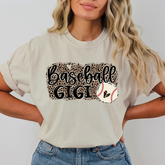 Baseball Gigi (Leopard) Full Color DTF Transfer