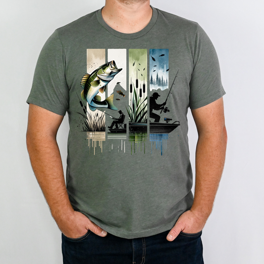 Fishing (4 pic) Full Color DTF Transfer