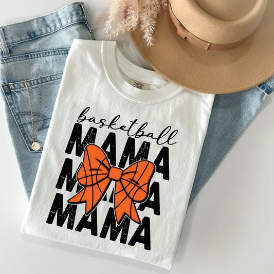 Basketball Mama Bow Full Color DTF Transfer