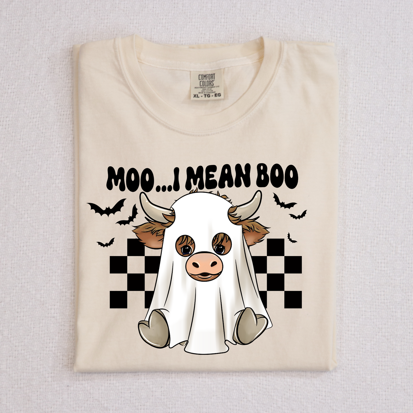 Moo... I Mean Boo Full Color DTF Transfer