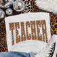 Teacher Brown Polka Dot (Sped - Para - Counselor - Librarian Options) Full Color DTF Transfer