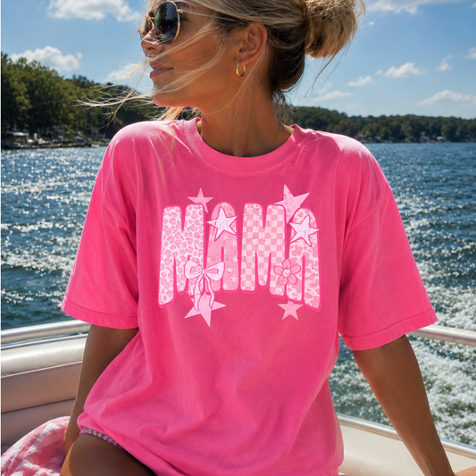Pink Mama Full Color DTF Transfer