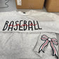 Embroidered Sports Strikethrough Sweatshirt/T-Shirt