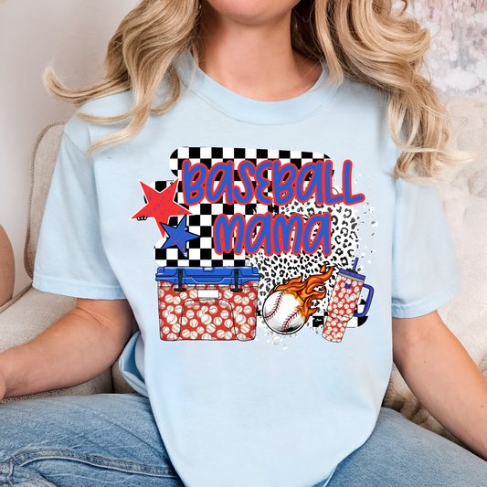 Baseball Mama Cooler Full Color DTF Transfer