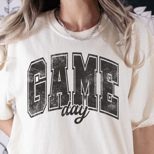 Distressed Game Day Full Color DTF Transfer