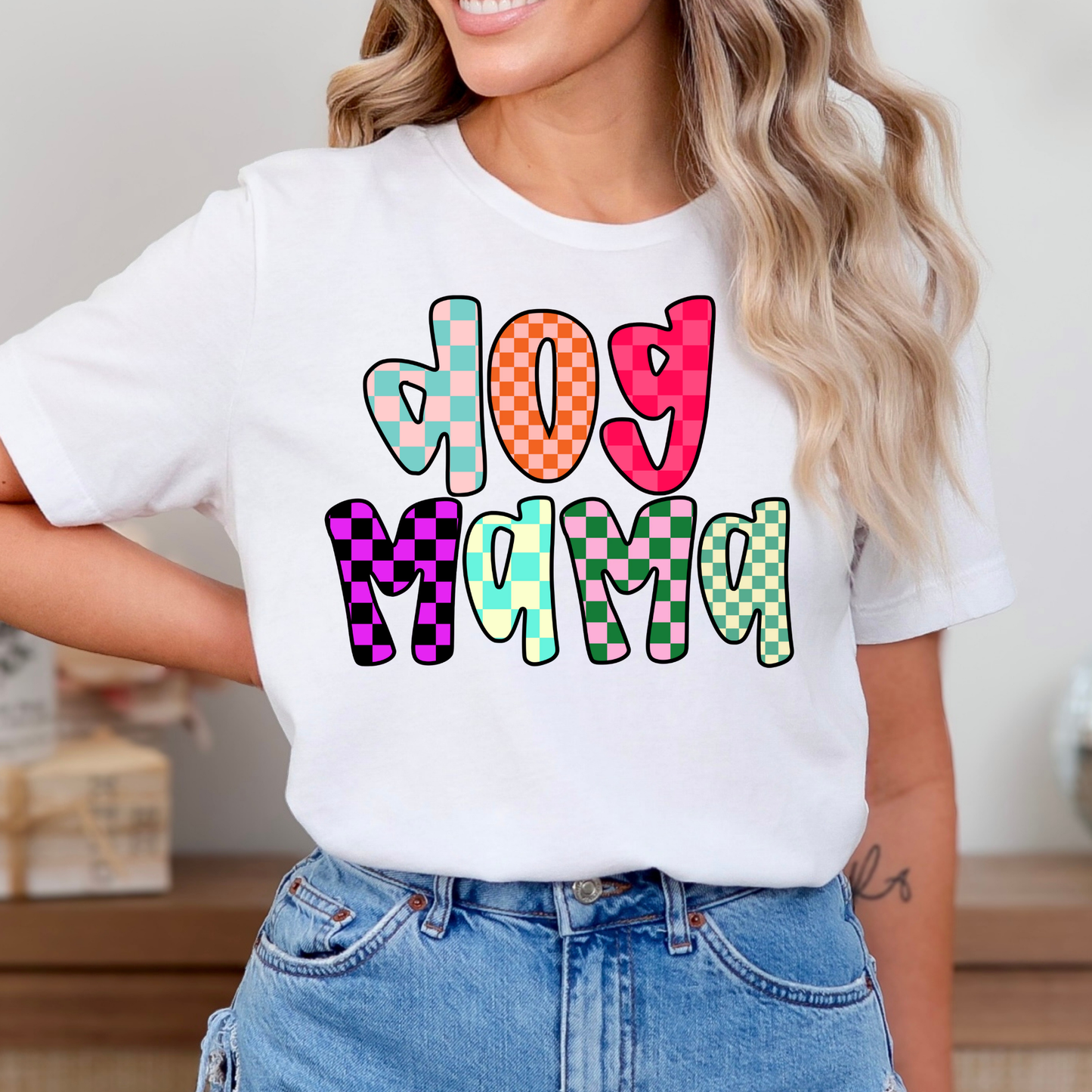 Dog Mama (Multi Color) Full Color DTF Transfer