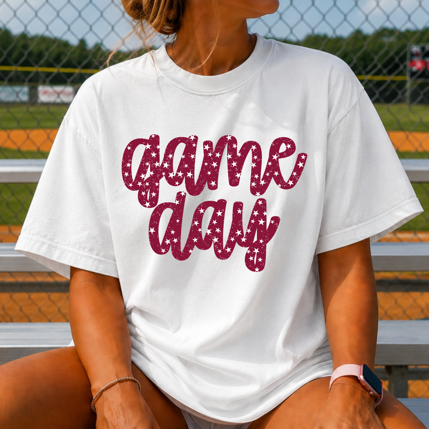 Star Game Day Script Full Color DTF Transfer
