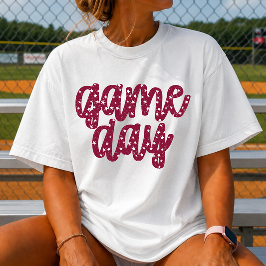 Star Game Day Script Full Color DTF Transfer