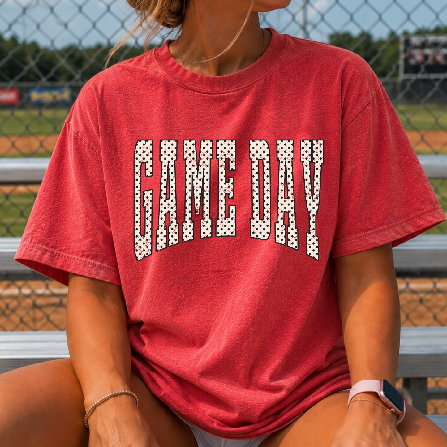 Polka Dot Game Day Full Color DTF Transfer