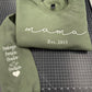 Mama Est (SLEEVE INCLUDED) Embroidered Sweatshirt/T-Shirt