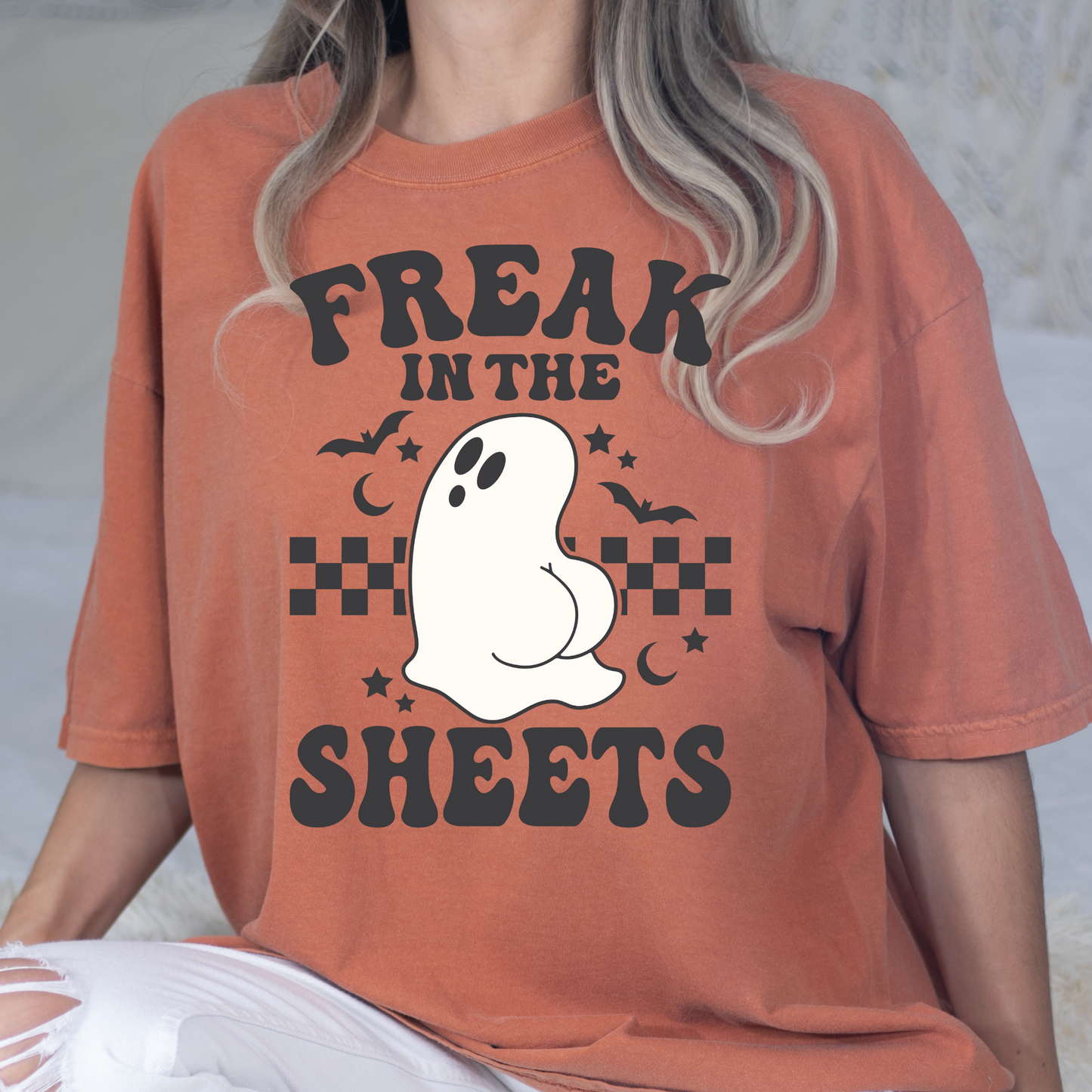 Freak In The Sheets (Ghosts) Full Color DTF Transfer