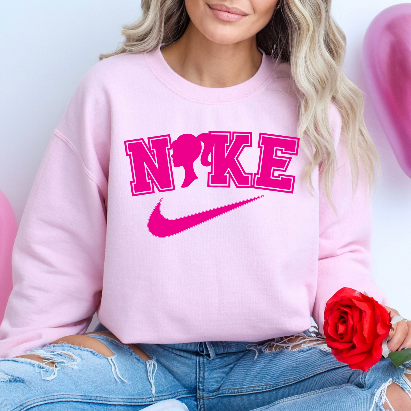 Barbie Nike Full Color DTF Transfer