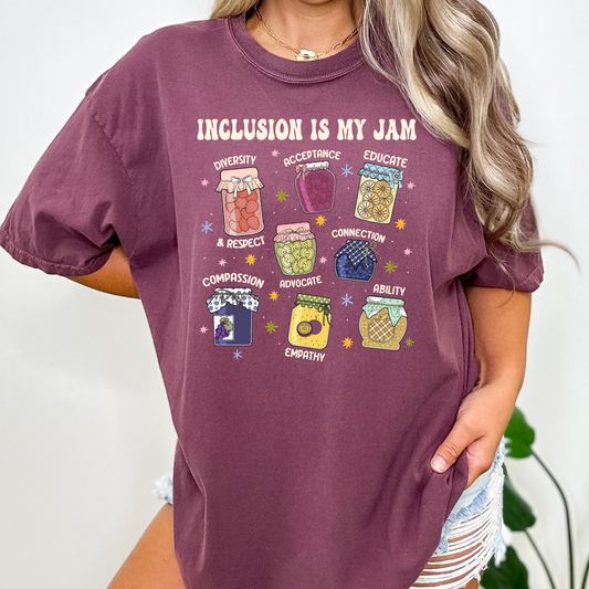 Inclusion Is My Jam Full Color DTF Transfer