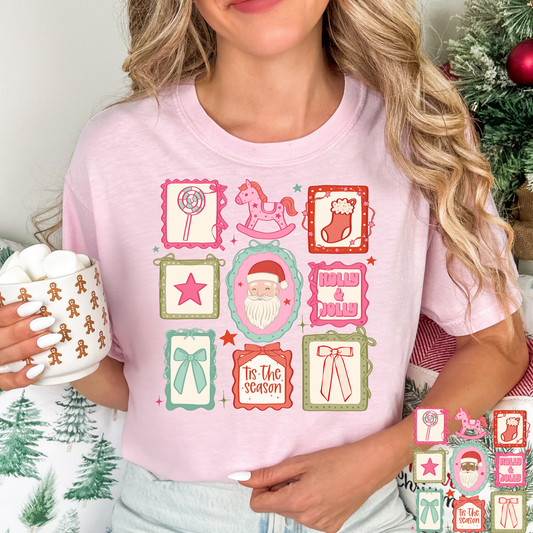 Christmas Icon Collage Full Color DTF Transfer
