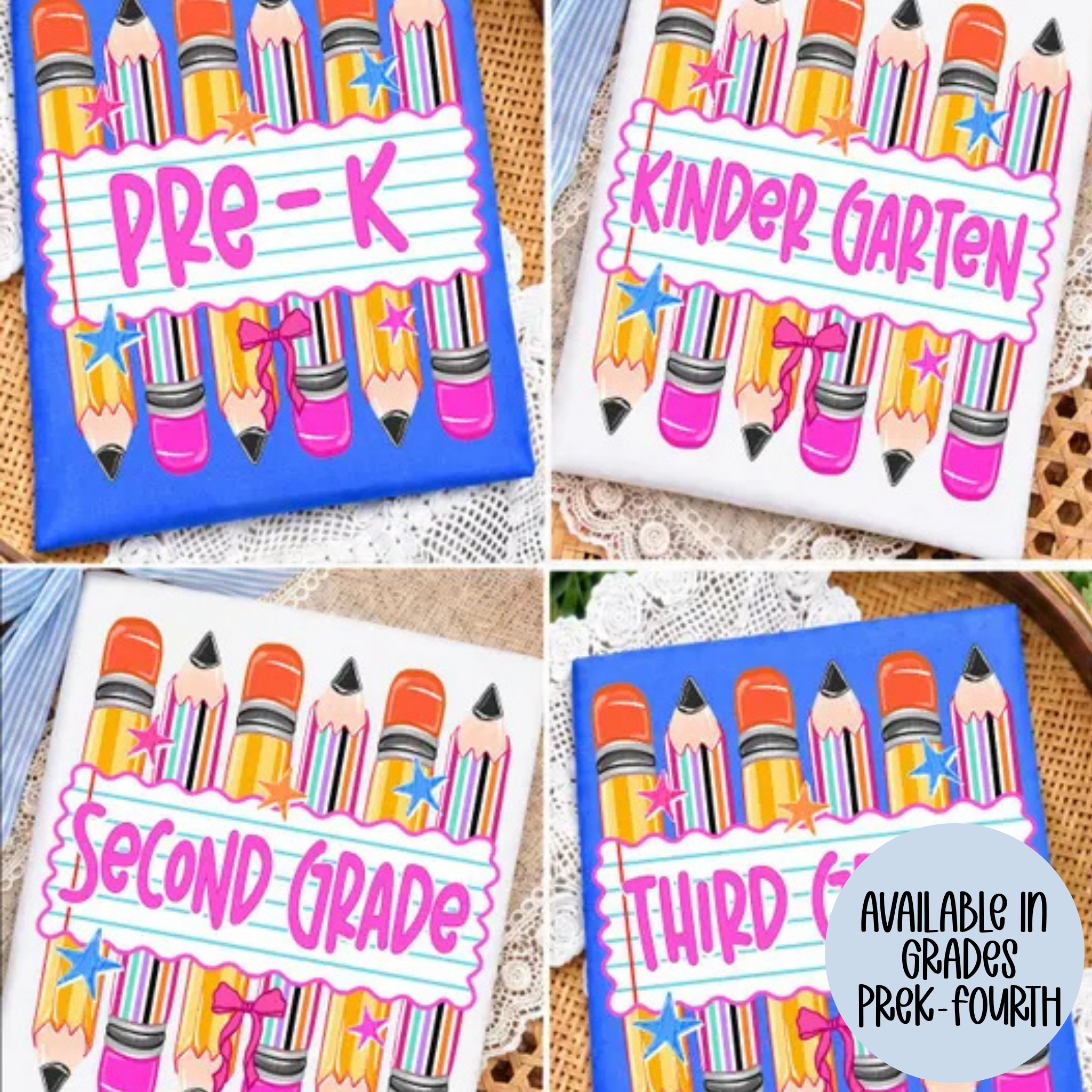 Pencil (MULTI GRADE OPTIONS) Full Color DTF Transfer – TBS Transfers