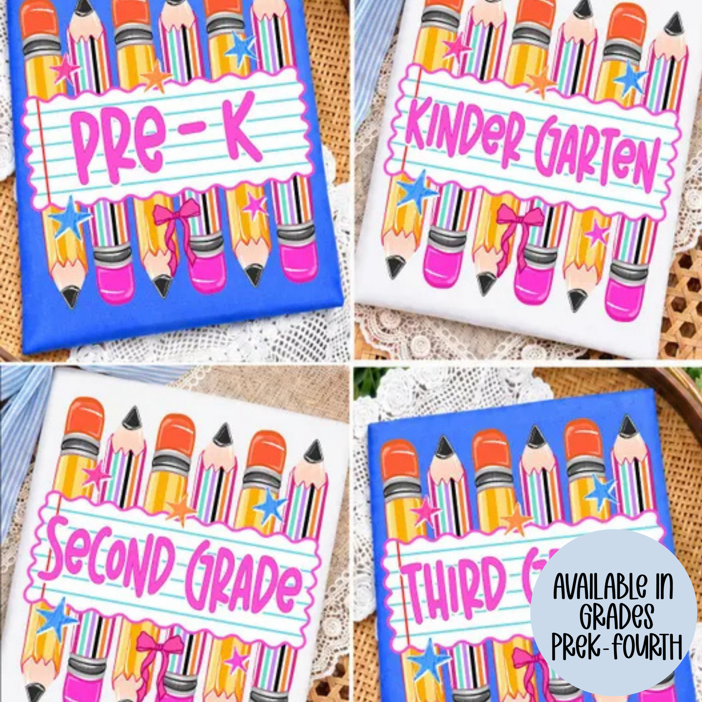 Pencil (MULTI GRADE OPTIONS) Full Color DTF Transfer