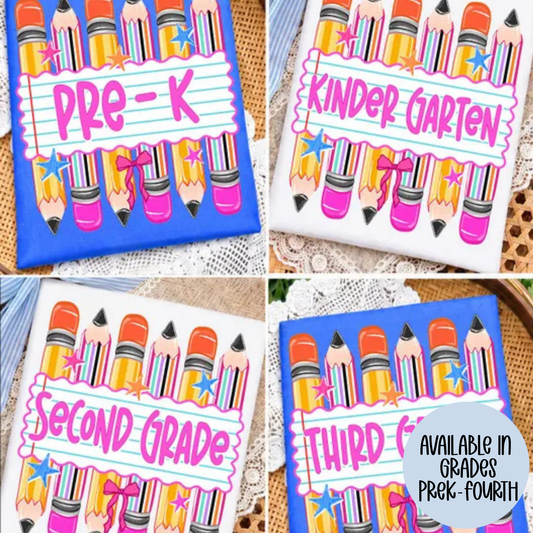 Pencil (MULTI GRADE OPTIONS) Full Color DTF Transfer