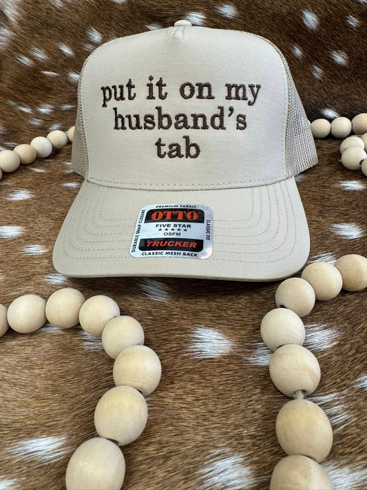Put It On My Husbands Tab Cap