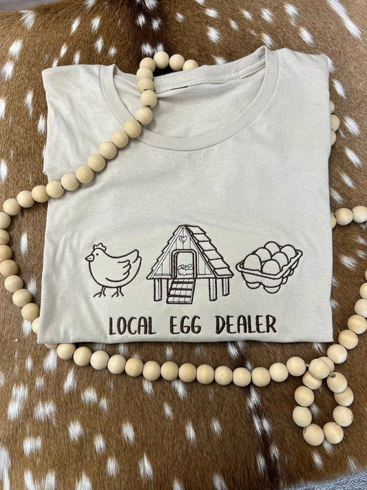 Local Egg Dealer Embroidered Sweatshirt/T-Shirt