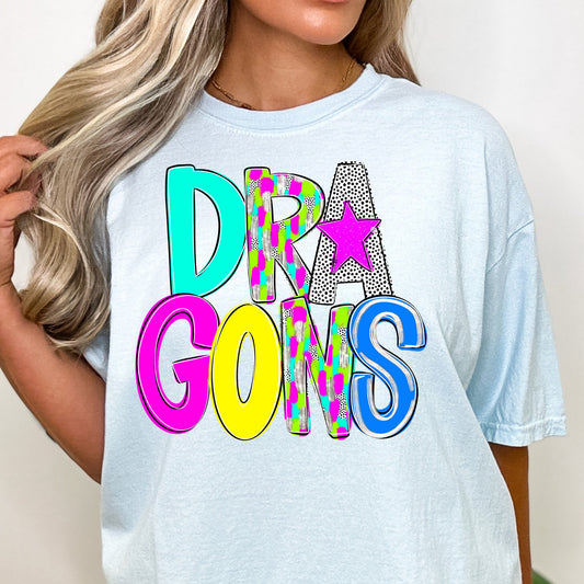 Bright Poppy Alpha Full Color DTF Transfer