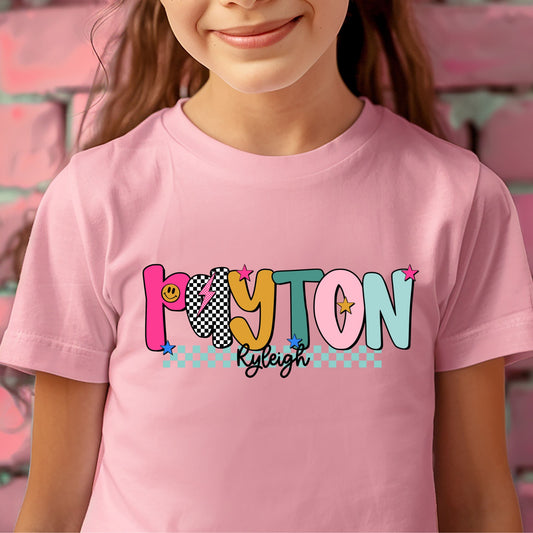 Retro Alpha Full Color DTF Transfer