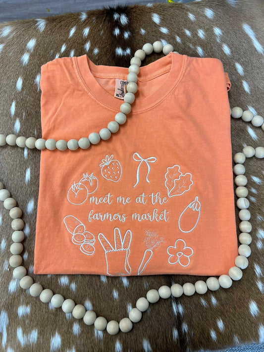 Meet Me At The Farmers Market Embroidered Sweatshirt/T-Shirt