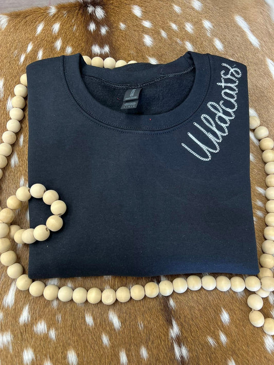 Mascot Braided Mascot (ANY WORD) Embroidered Sweatshirt/T-Shirt