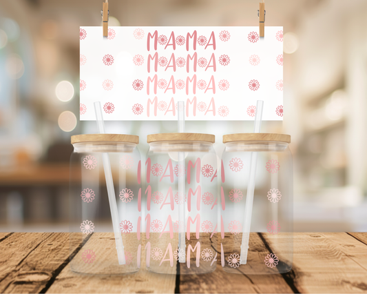 Mama (Repeat) 16oz Wrap UV DTF Transfer