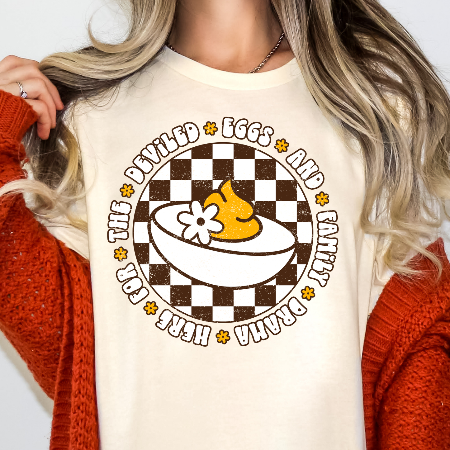 Im Just Here For The Deviled Eggs Full Color DTF Transfer