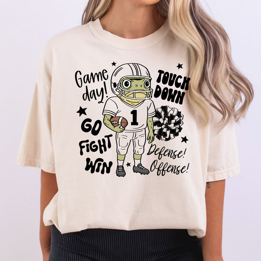 Football Frog Full Color DTF Transfer